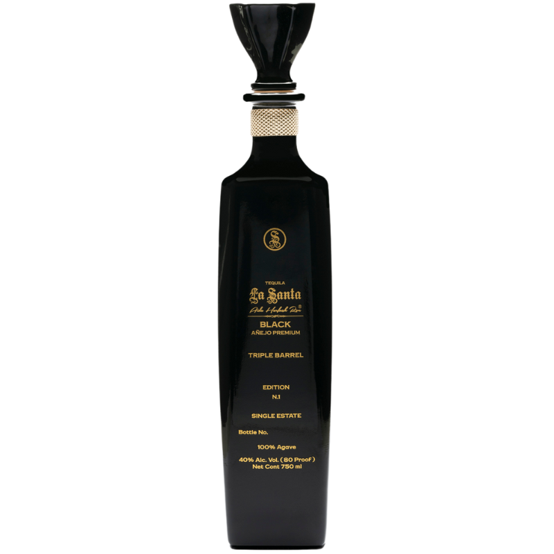 Tequila La Santa Black Añejo Triple Barrel