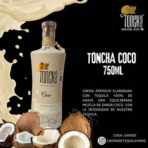 CREMA DE TEQUILA La Toncha Coco - 750ml