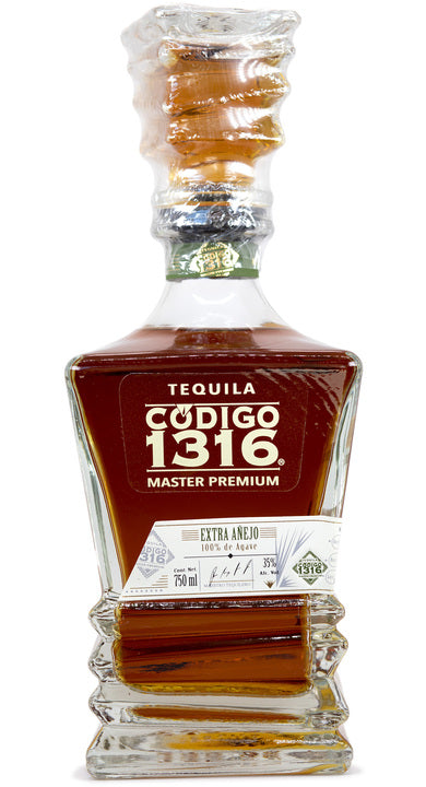 Tequila Codigo 1316 Extra Añejo 100% Agave - 750ml – El Búho Tequilas